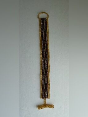 Handmade Beaded Bracelet in Multi Color Pattern
